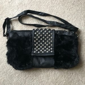 🌟Faux Fur & Rhinestone Clutch/Crossbody🌟